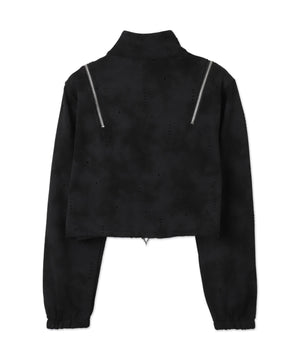 クロップドショルダーZIPブルゾン