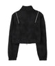 クロップドショルダーZIPブルゾン