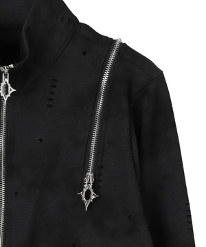 クロップドショルダーZIPブルゾン