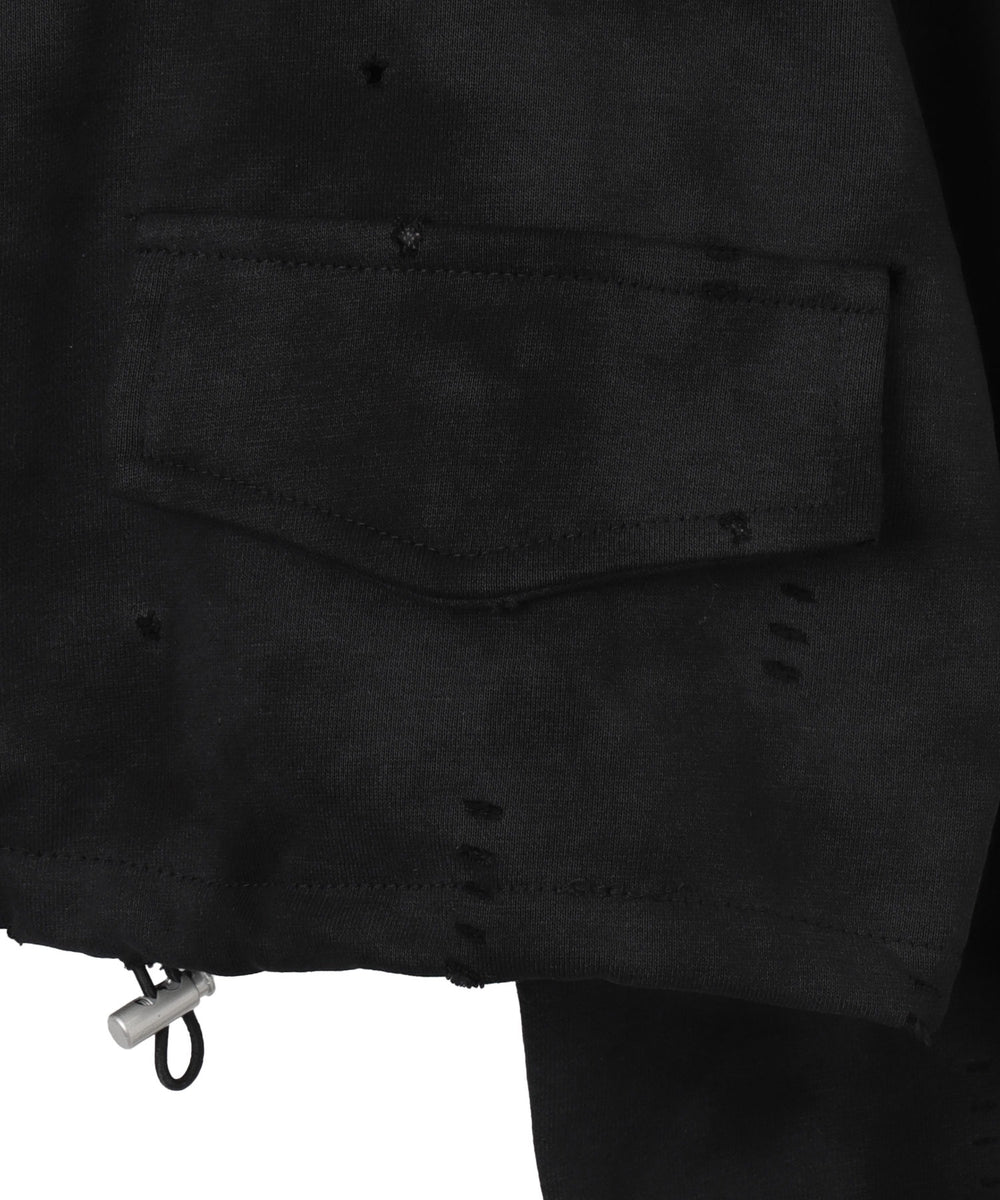 クロップドショルダーZIPブルゾン