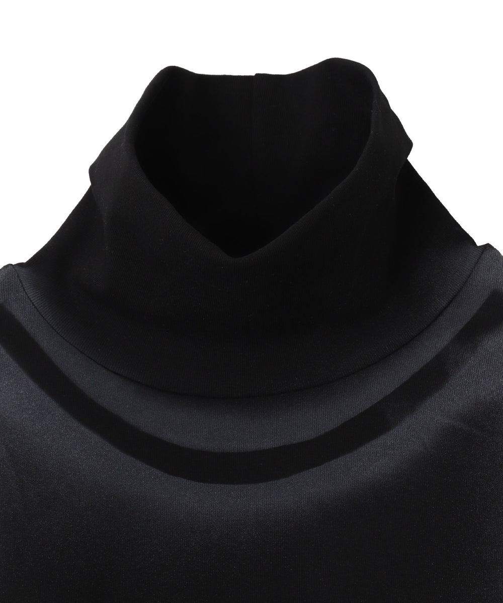 フェード加工ハイネックトップ