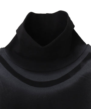 フェード加工ハイネックトップ