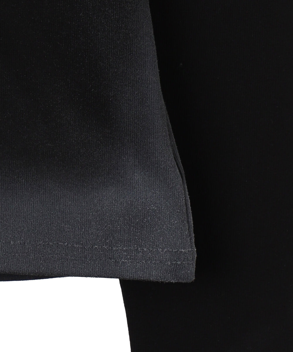 フェード加工ハイネックトップ