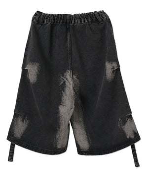 希少✨フェンディ半袖ベルト付サロペットハーフパンツ FFロゴ金具 y2k 44 希少✨フェンディ半袖ベルト付サロペットハーフパンツ FFロゴ