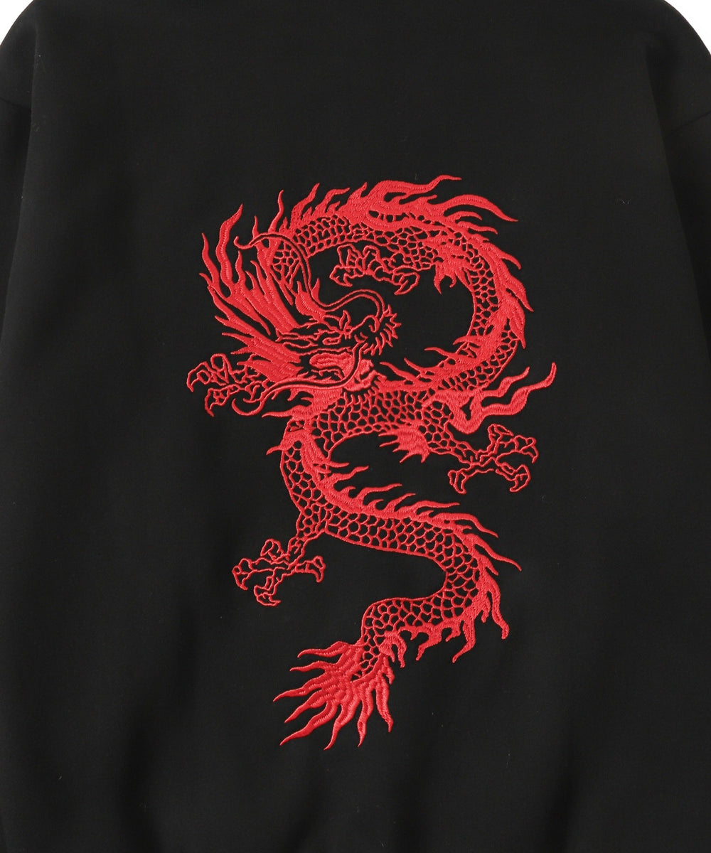 ドラゴン刺繍ビッグZIPパーカー　