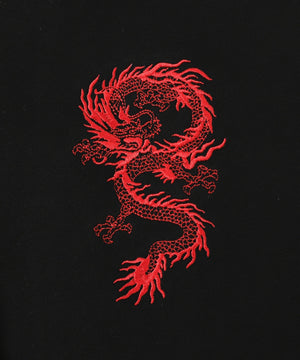 ドラゴン刺繍ビッグZIPパーカー　