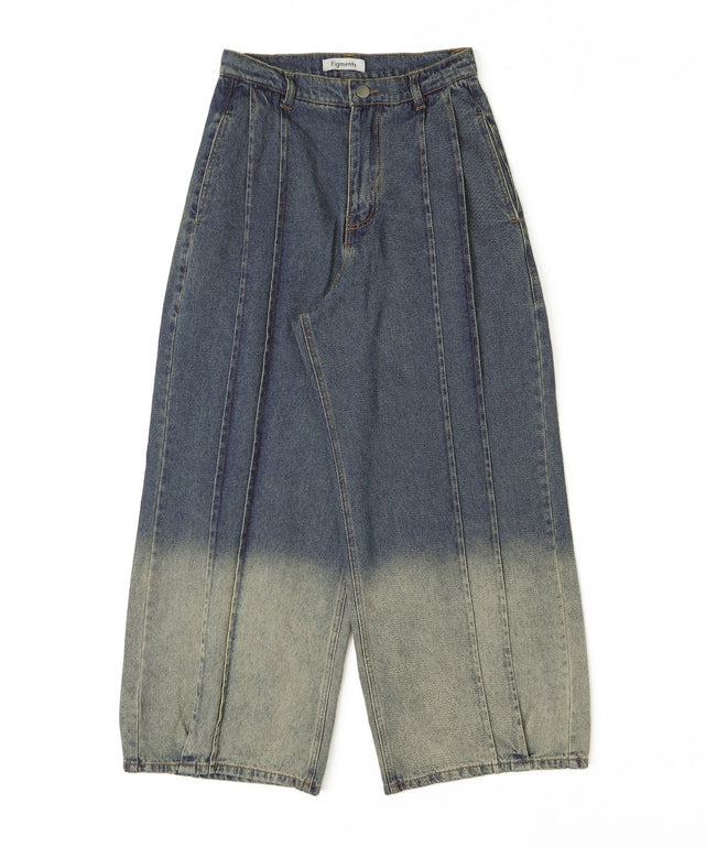 チャビーギャングテンセルデニムグラデーションブリーチシャツ