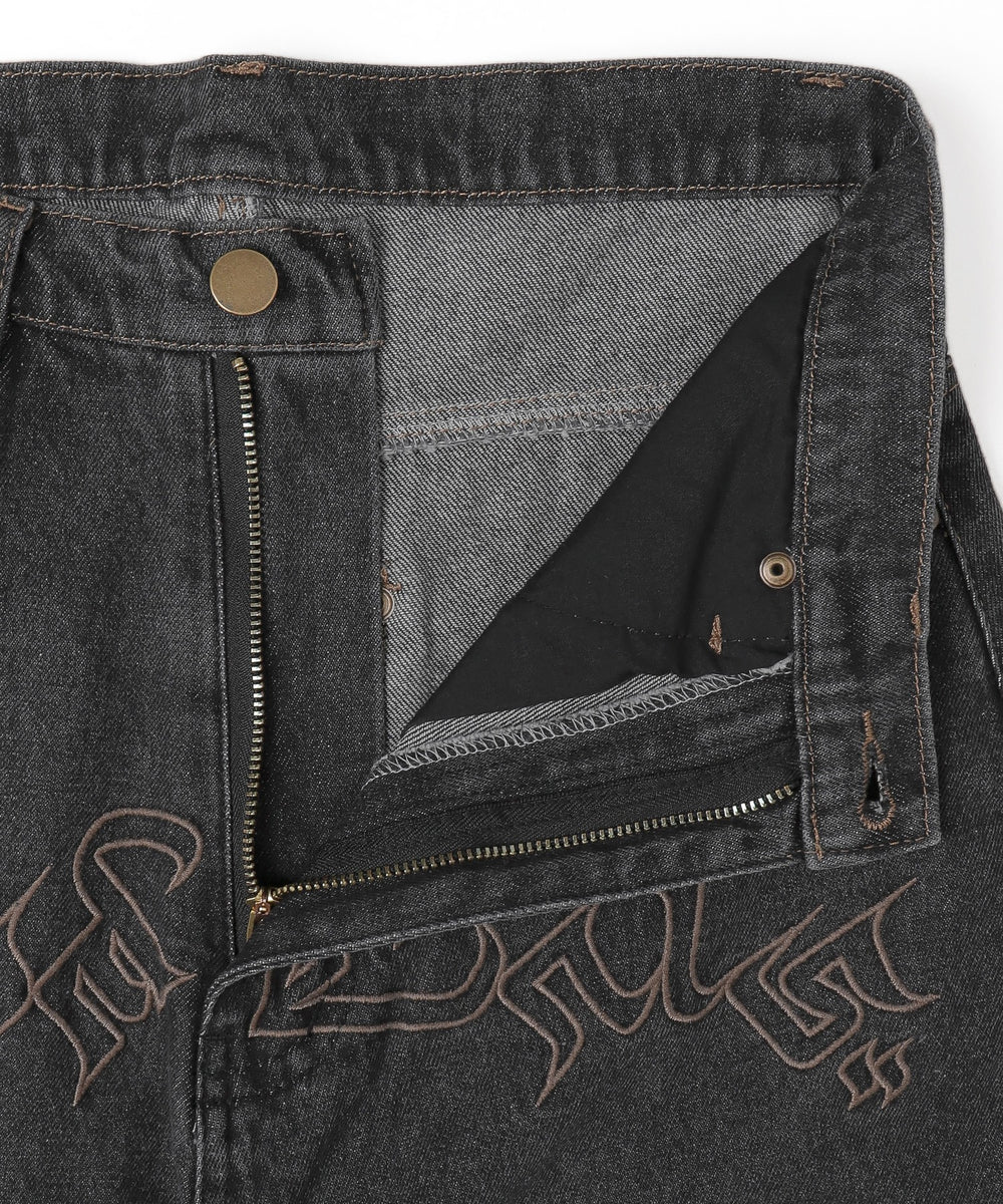 フロントエンブロバギーデニム