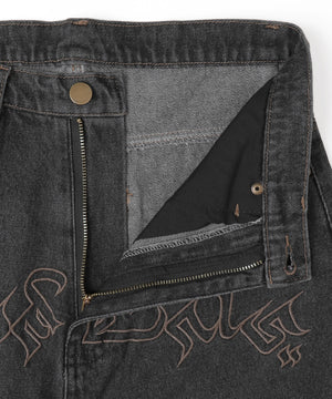 フロントエンブロバギーデニム