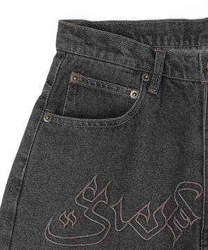 フロントエンブロバギーデニム