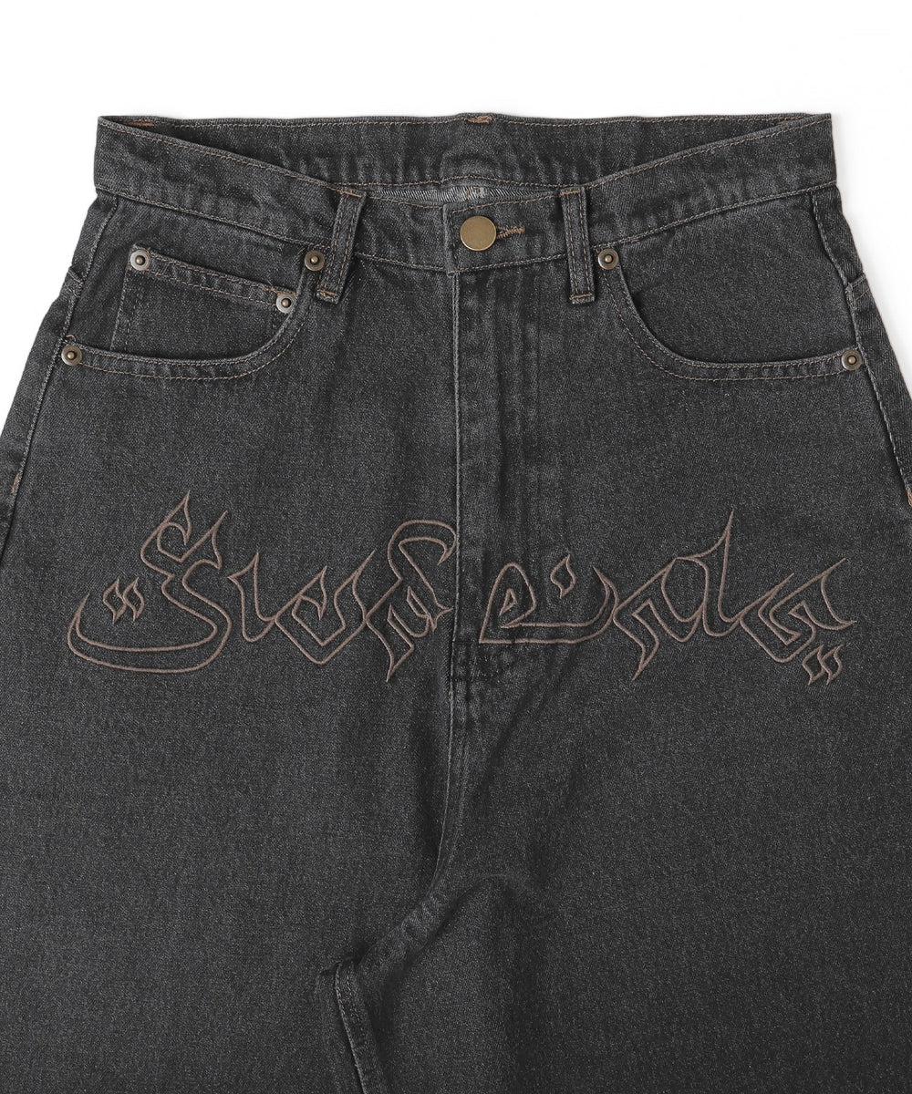 フロントエンブロバギーデニム