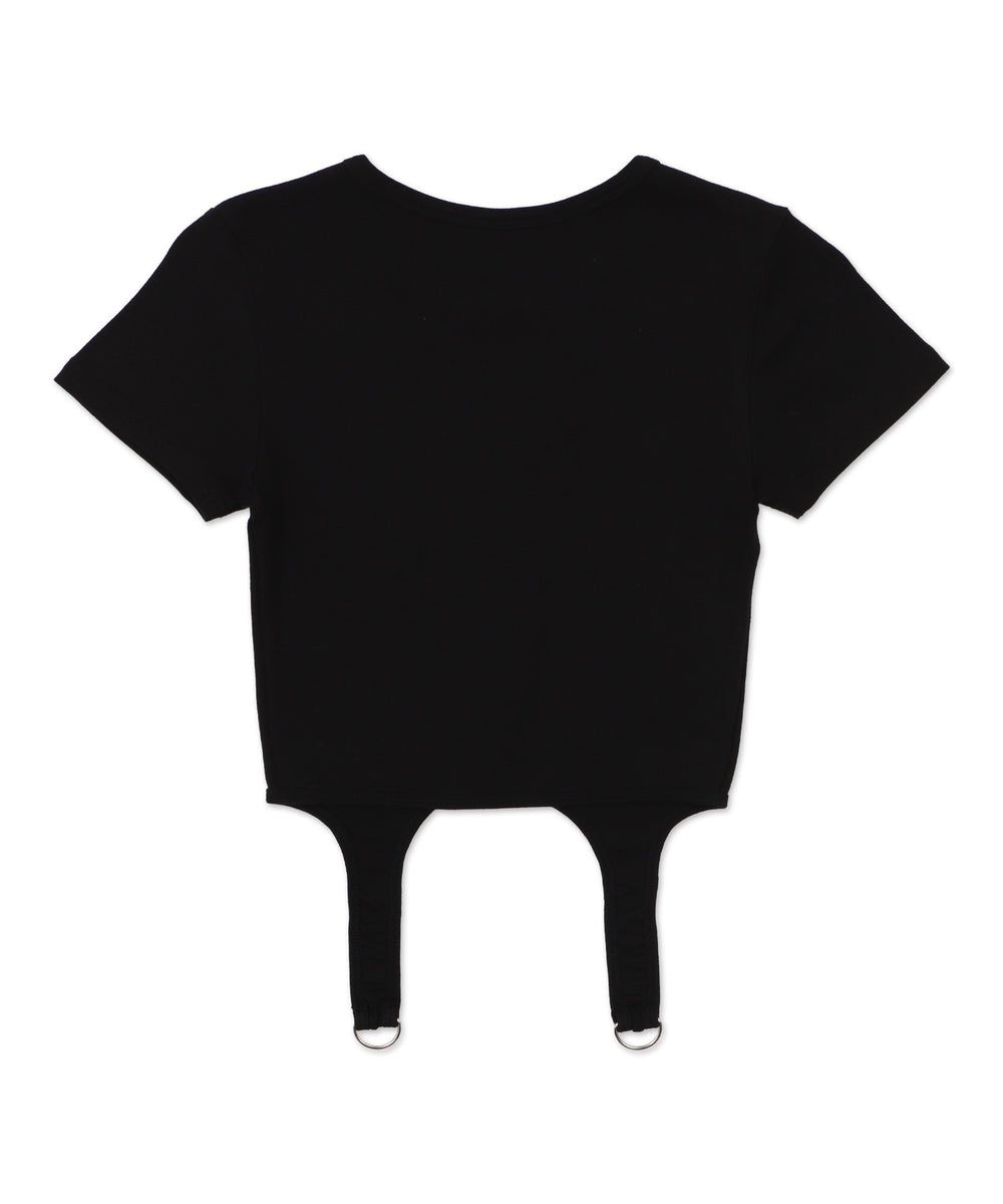 メタルロゴガーターベルトTシャツ