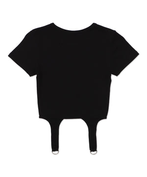 メタルロゴガーターベルトTシャツ