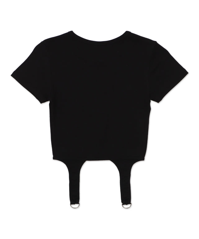 メタルロゴガーターベルトTシャツ