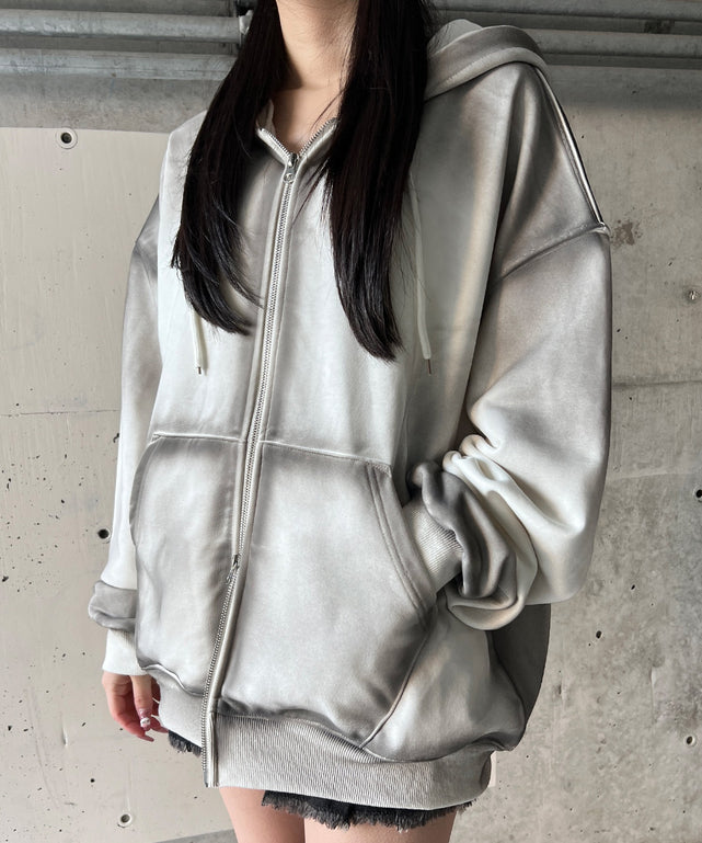 ブラシ加工ダブルZIPビッグパーカー – WEGO ONLINE STORE