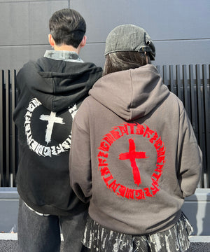 サークルクロスZIPパーカー