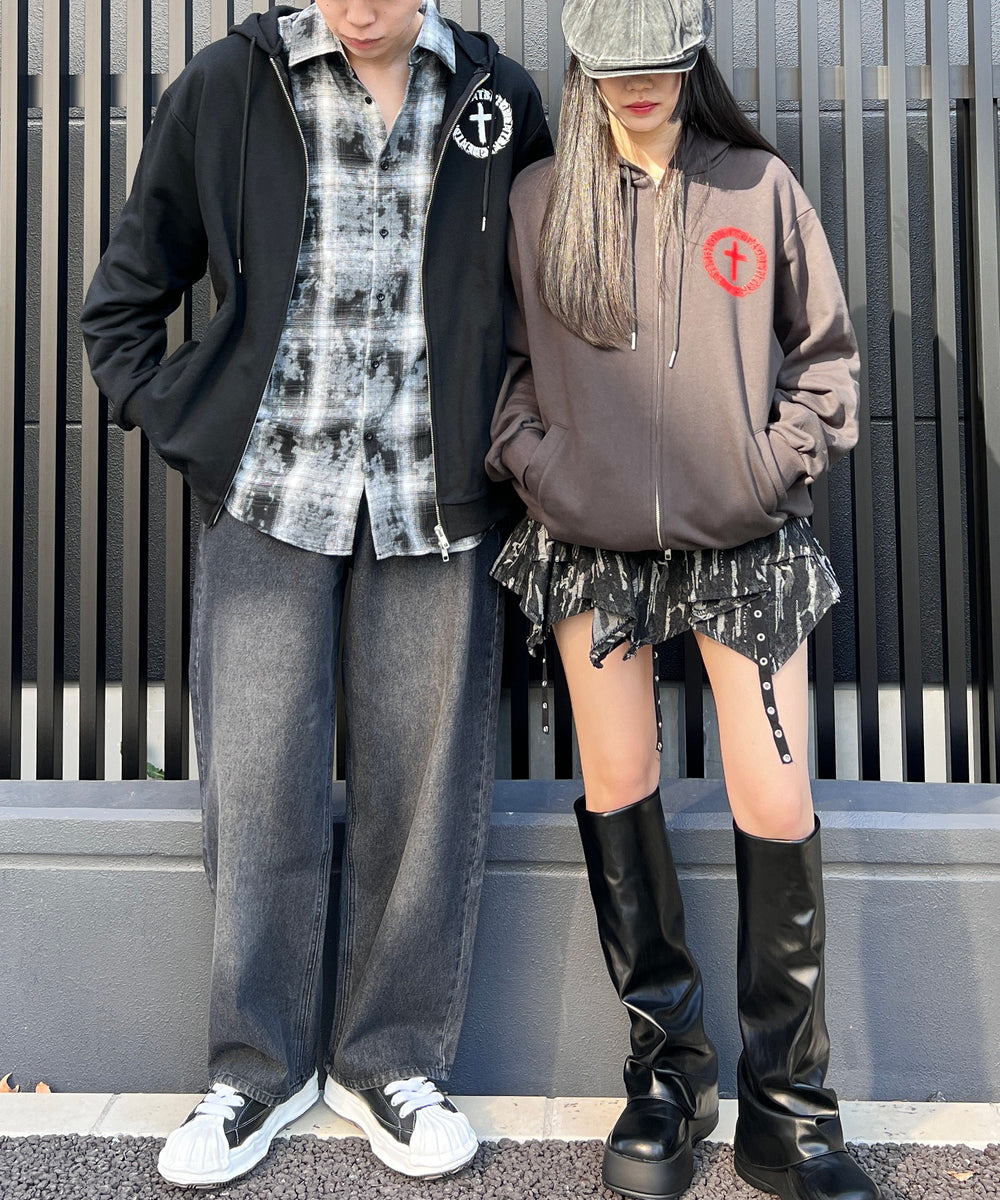 サークルクロスZIPパーカー