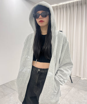 杢グレー モデル：154㎝ L着用