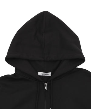 FOILプリントダブルZIPパーカー