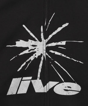 FOILプリントダブルZIPパーカー