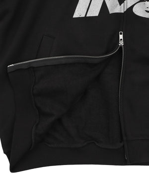 FOILプリントダブルZIPパーカー