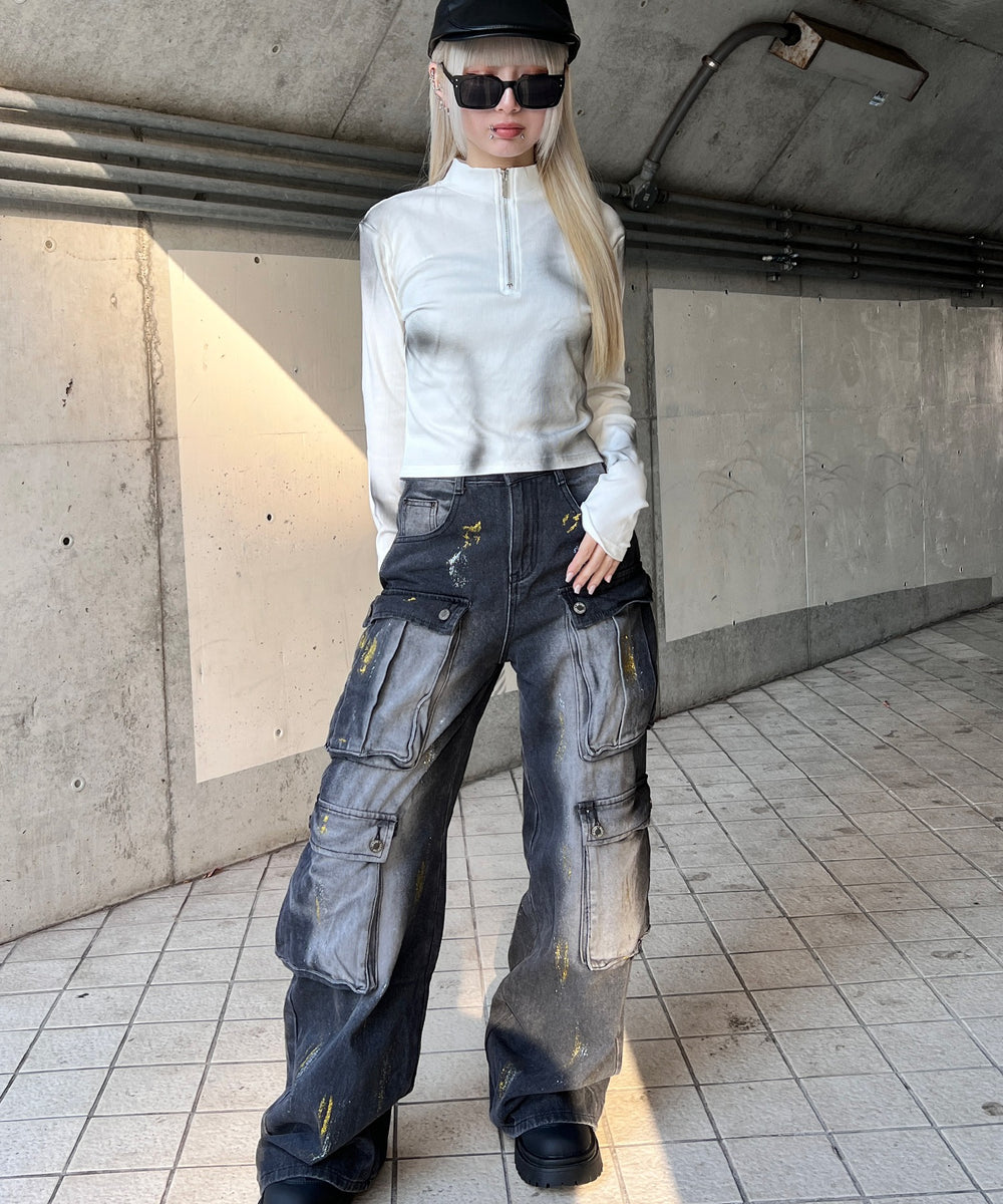 ホワイト モデル：159㎝ FREE着用