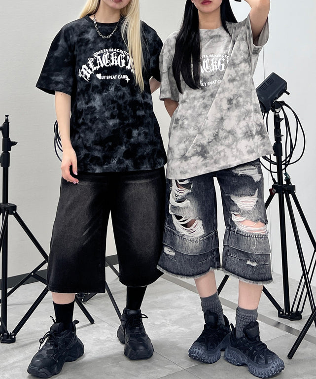 ゴシックロゴタイダイビッグT