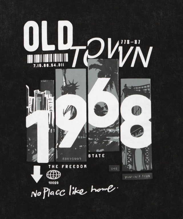 ピグメントOLDTOWN1968 ビッグT