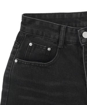 ワイドデニムハーフパンツ