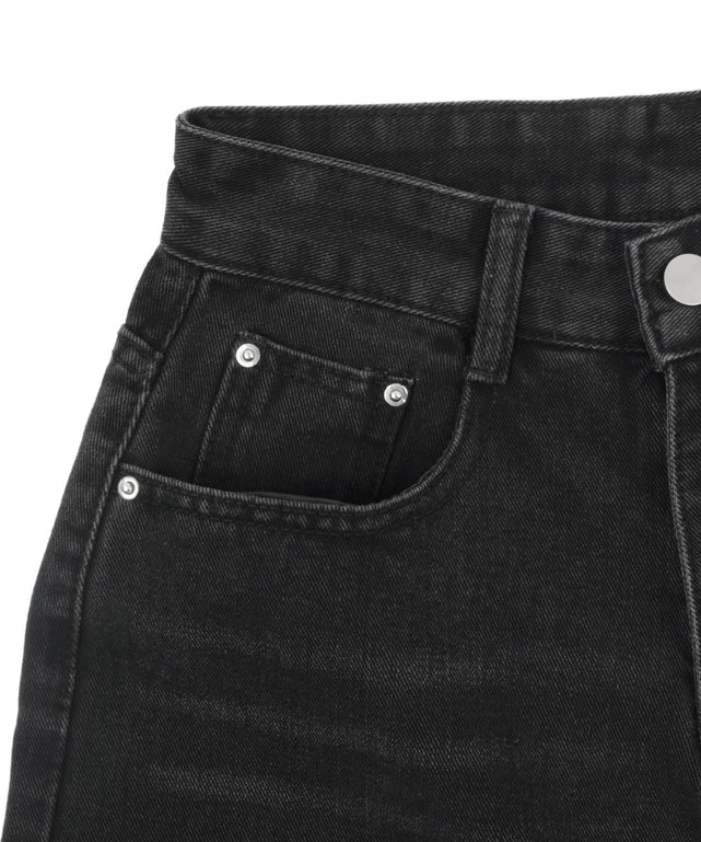 ワイドデニムハーフパンツ