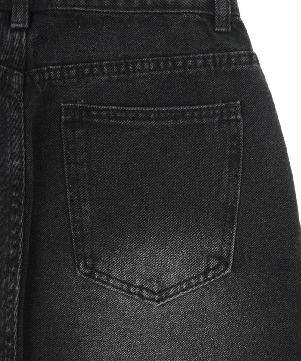 ワイドデニムハーフパンツ