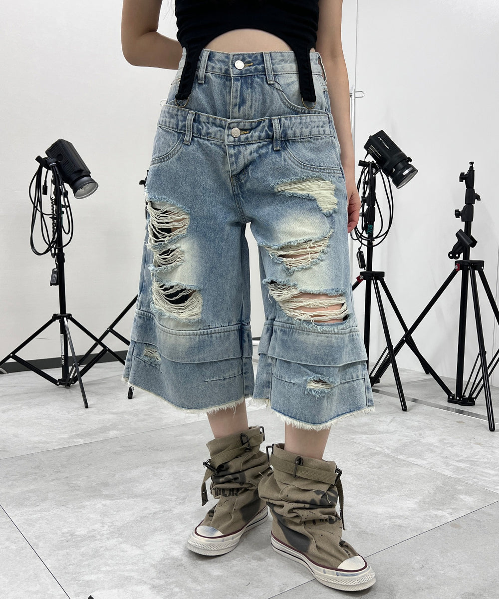 デニム中濃 モデル：154㎝ S着用