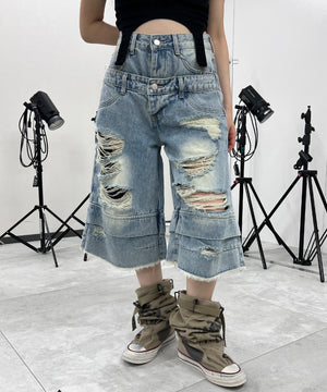 デニム中濃 モデル：154㎝ S着用