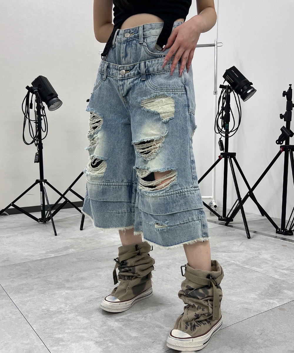 デニム中濃 モデル：154㎝ S着用