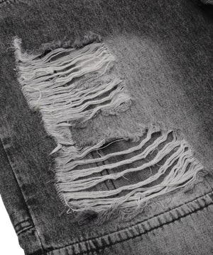 ダブルウエストクラッシュハーフパンツ