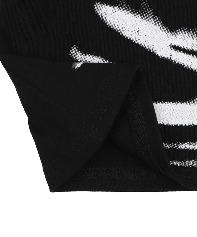 フェイクインナープリントトップス