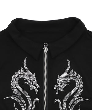 ドラゴンストーンアイレットZIPUPトップ