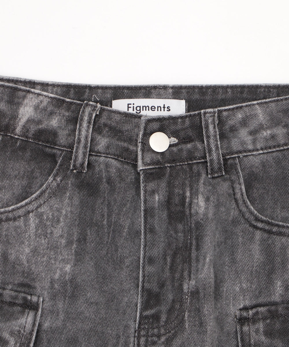 ベルト付きカーゴミニスカパン