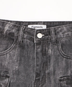 ベルト付きカーゴミニスカパン