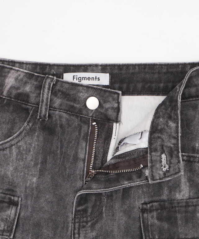 ベルト付きカーゴミニスカパン