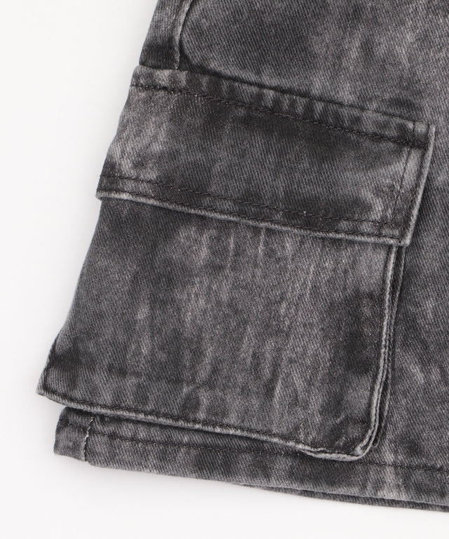 ベルト付きカーゴミニスカパン