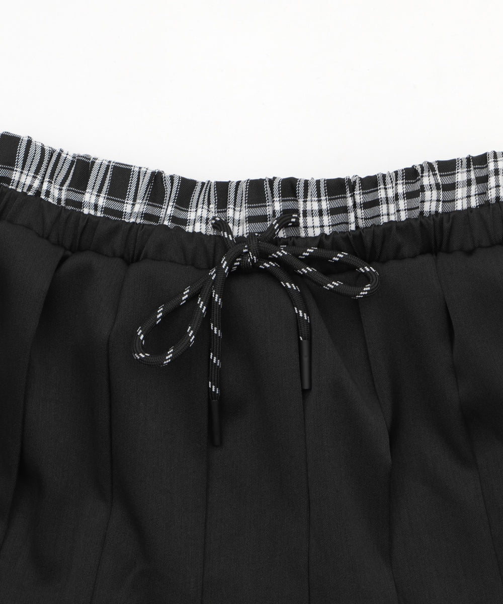 フェイクインナープリーツミニスカパン