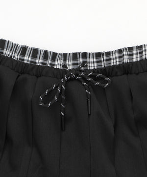 フェイクインナープリーツミニスカパン