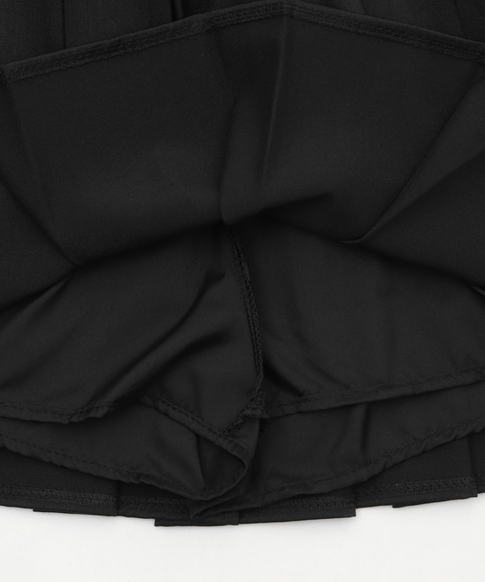 フェイクインナープリーツミニスカパン