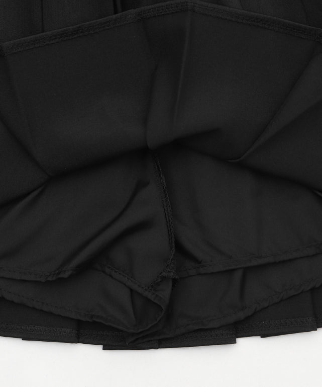 フェイクインナープリーツミニスカパン