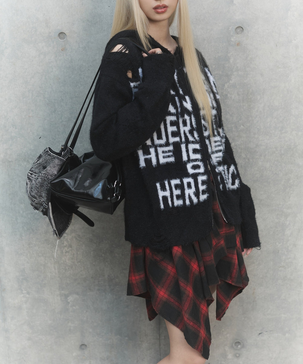 フェイクスリーブイレヘムスカート