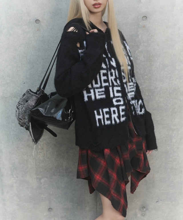 フェイクスリーブイレヘムスカート