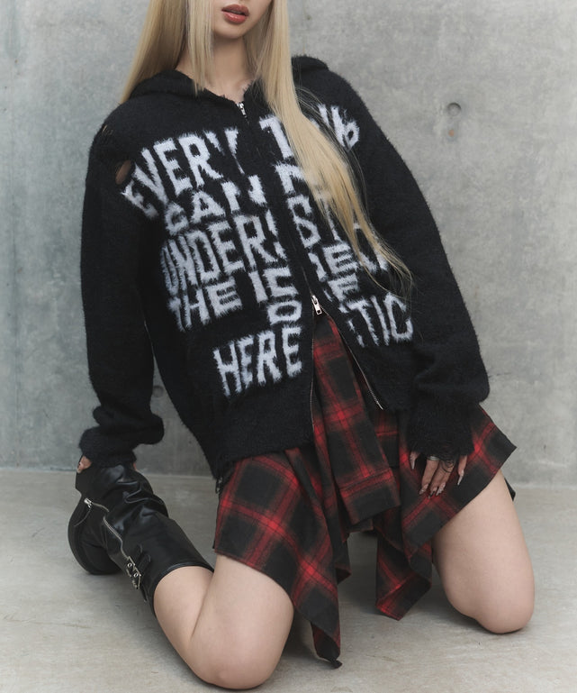 フェイクスリーブイレヘムスカート