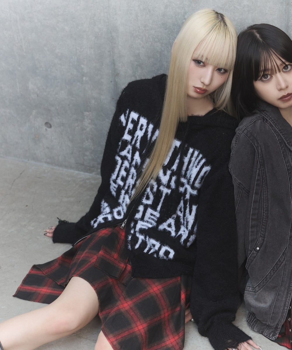 フェイクスリーブイレヘムスカート