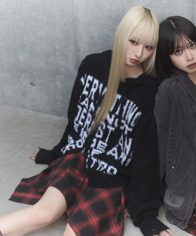 フェイクスリーブイレヘムスカート